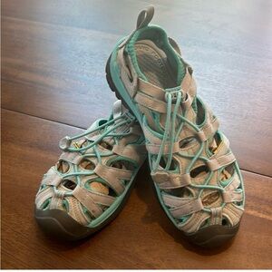 Keen whisper Womens size 6.5 sandals blue gray waterproof outdoor shoes